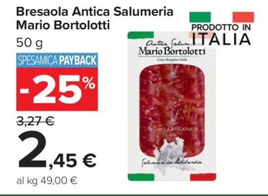 Bresaola Antica Salumeria Mario Bortolotti