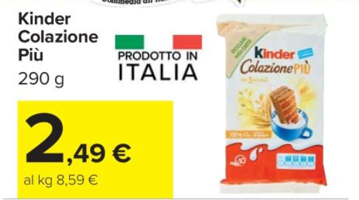 KINDER COLAZIONE PIÙ