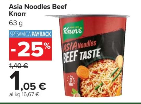 Asia Noodles Beef Knorr