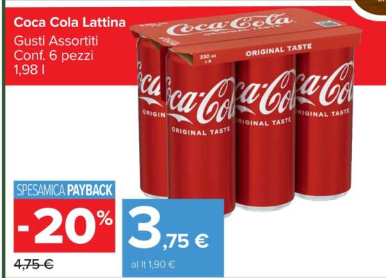 Coca Cola Lattina
