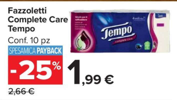Fazzoletti Complete Care Tempo