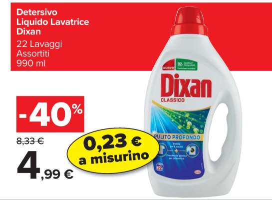 Detersivo Liquido Lavatrice Dixan