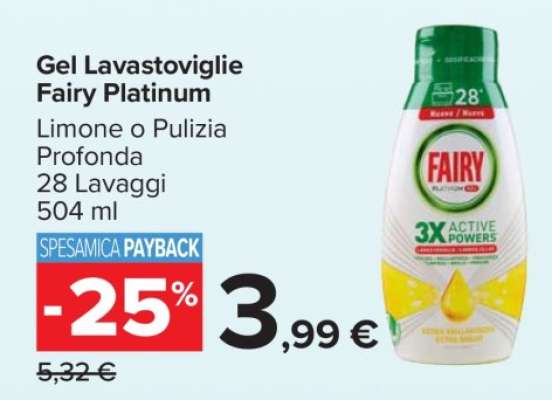 Gel Lavastoviglie Fairy Platinum