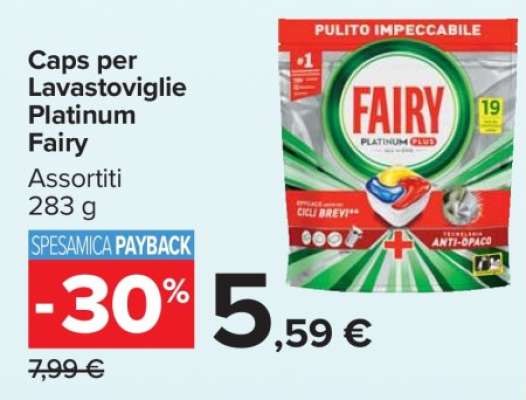 Caps per Lavastoviglie Platinum Fairy