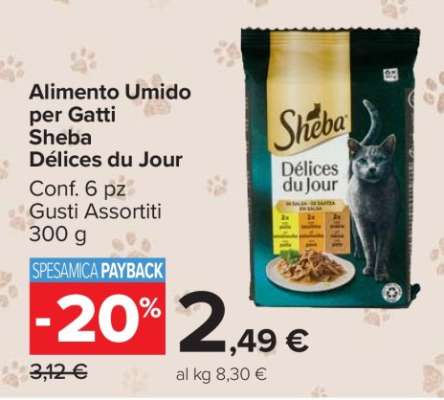 ALIMENTO UMIDO PER GATTI SHEBA DÉLICES DU JOUR