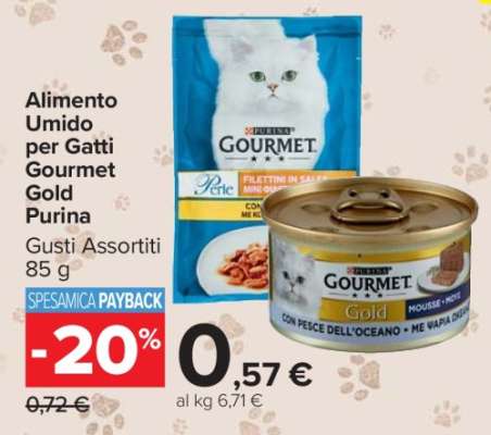 Alimento umido per gatti Gourmet Gold Purina