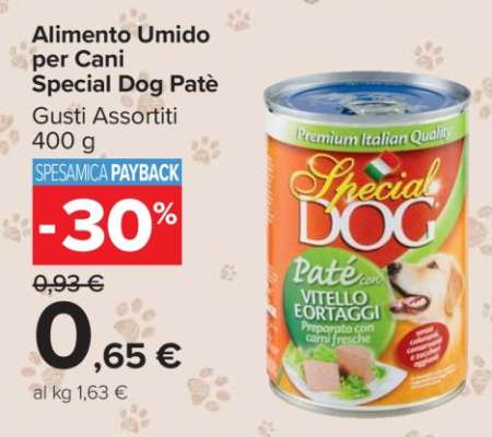 Alimento Umido per Cani Special Dog Patè