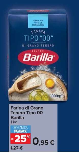 Farina di Grano Tenero Tipo 00 Barilla