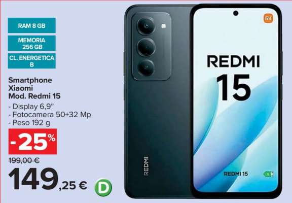 Smartphone Xiaomi Mod. Redmi 15