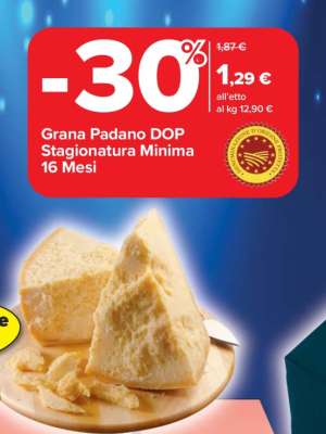 Grana Padano DOP Stagionatura Minima 16 Mesi