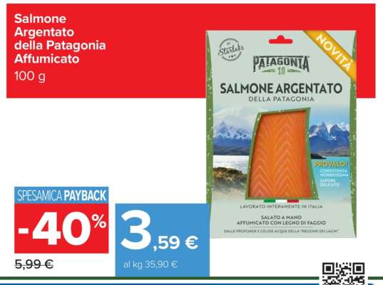 Salmone Argentato della Patagonia Affumicato