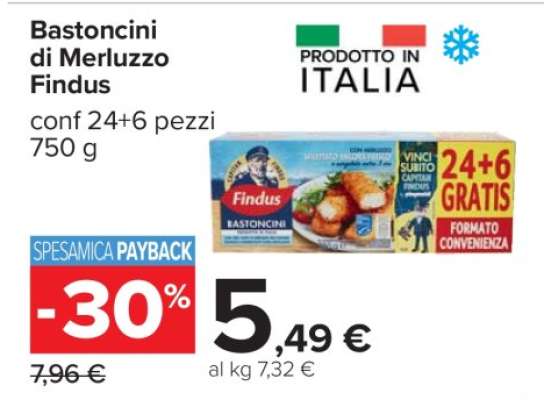 Bastoncini di Merluzzo Findus