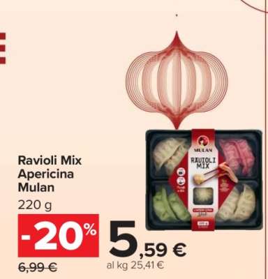 Ravioli Mix Apericina Mulan