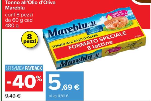 Tonno all’Olio d’Oliva Mareblu