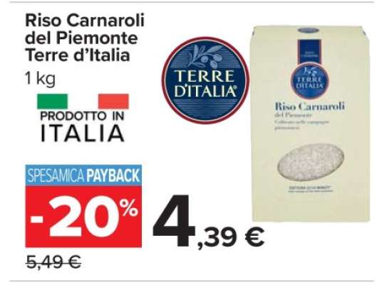 Riso Carnaroli del Piemonte Terre d’Italia