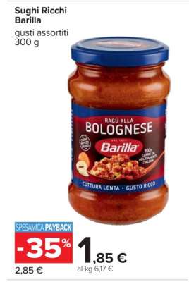 Sughi Ricchi Barilla