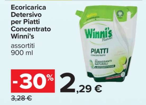 Ecoricarica Detersivo per Piatti Concentrato Winni’s