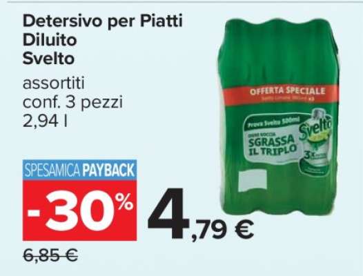 Detersivo per Piatti Diluito Svelto