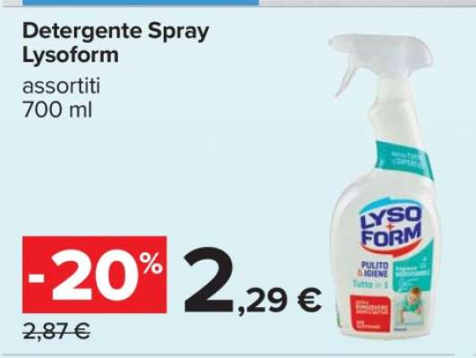 Detergente Spray Lysoform