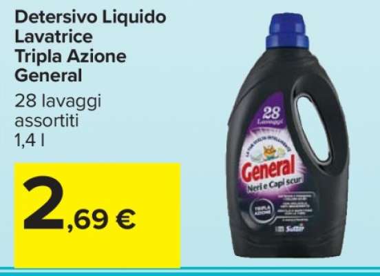 Detersivo Liquido Lavatrice Tripla Azione General