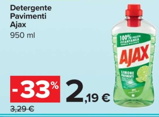Detergente pavimenti Ajax