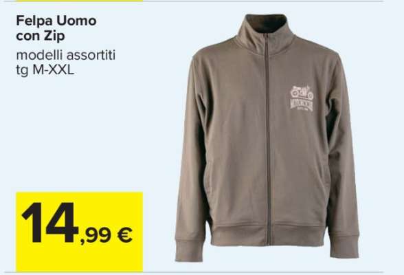 Felpa Uomo con Zip