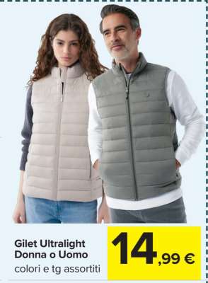 Gilet Ultralight Donna o Uomo