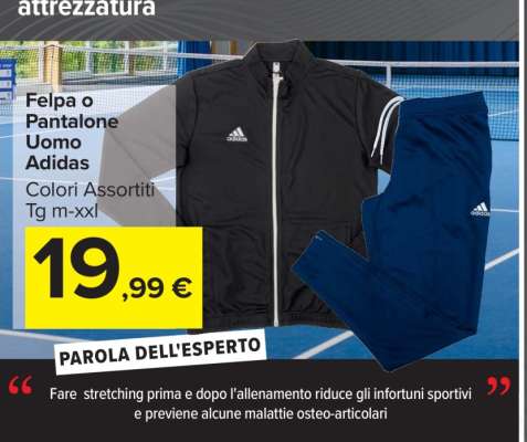 Felpa o Pantalone Uomo Adidas