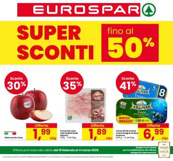 Volantino Eurospar - 19/2/2026 - 4/3/2026.