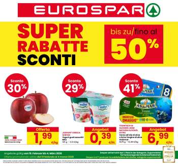 Volantino Eurospar - 19/2/2026 - 4/3/2026.
