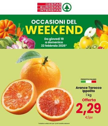Volantino Eurospar - 19/2/2026 - 22/2/2026.