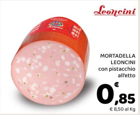 MORTADELLA LEONCINI con pistacchio all'etto