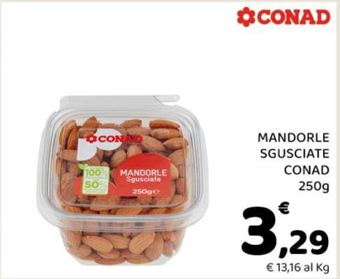 MANDORLE SGUSCIATE CONAD 250g