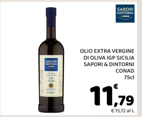 Olio Extra Vergine di Oliva IGP Sicilia Sapori & Dintorni Conad