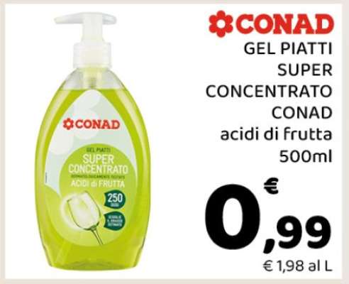 Gel piatti super concentrato CONAD