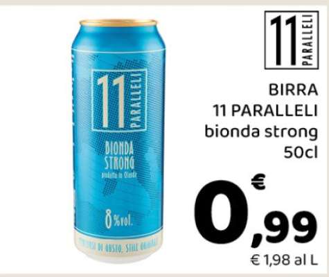 BIRRA 11 PARALLELI bionda strong