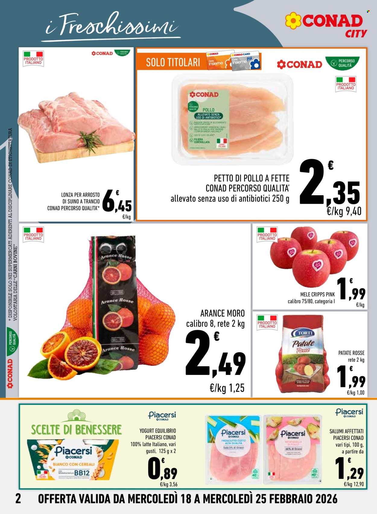 Volantino Conad City - 18/2/2026 - 25/2/2026. Pagina 2