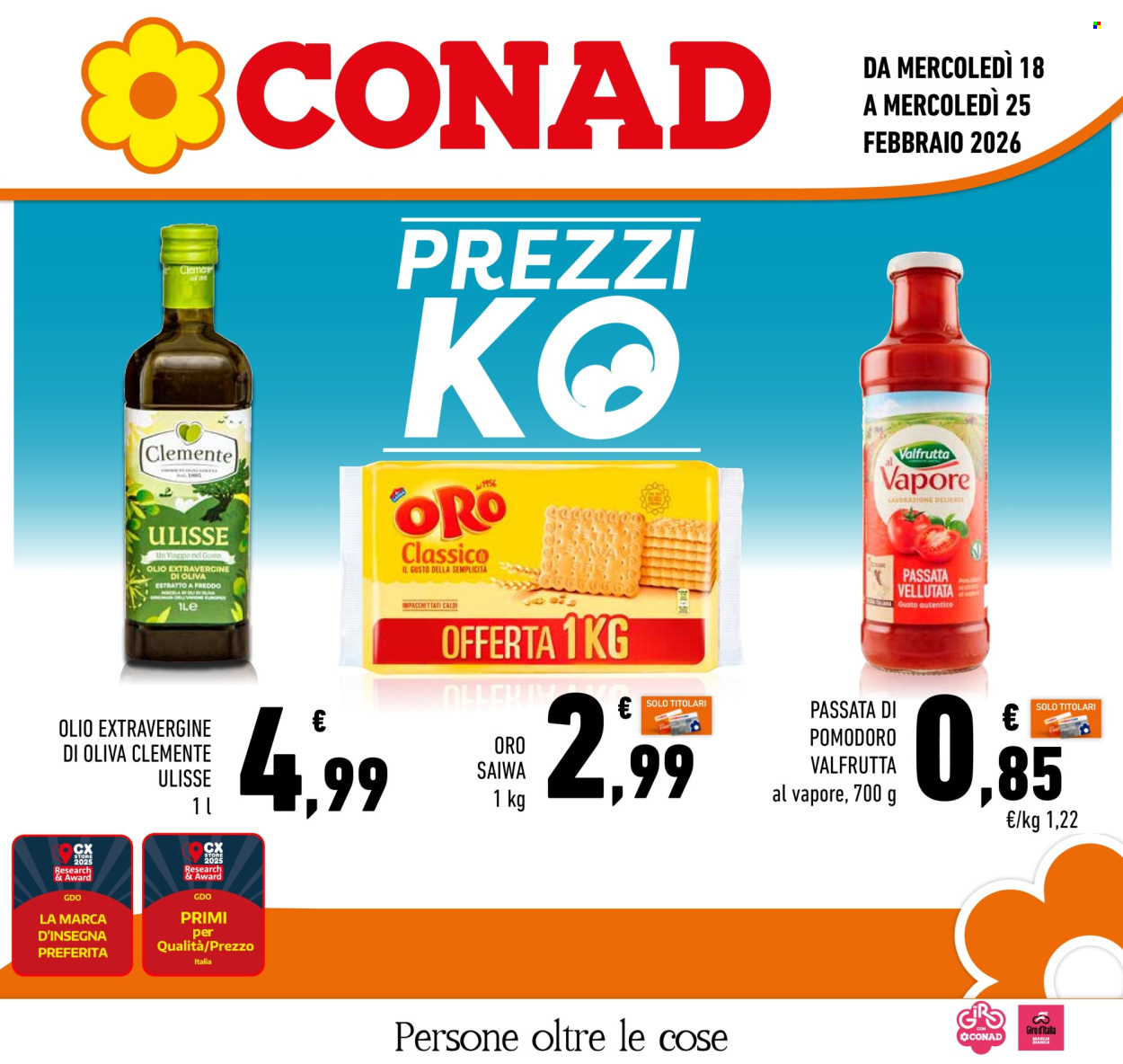 Volantino Conad - 18/2/2026 - 25/2/2026. Pagina 1