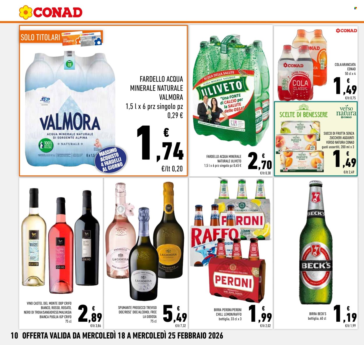 Volantino Conad - 18/2/2026 - 25/2/2026. Pagina 10