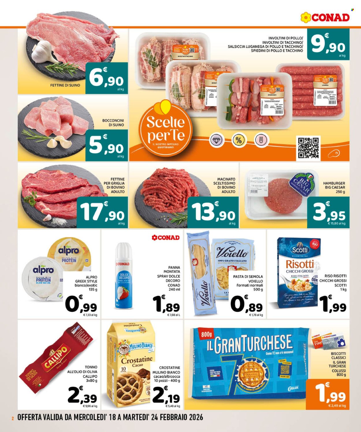 Volantino Conad - 18/2/2026 - 24/2/2026. Pagina 2