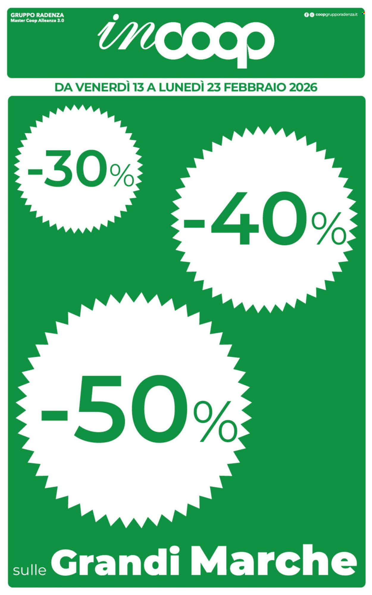 Volantino Coop - 13/2/2026 - 23/2/2026. Pagina 1