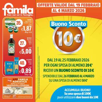 Volantino Famila - 19/2/2026 - 4/3/2026.