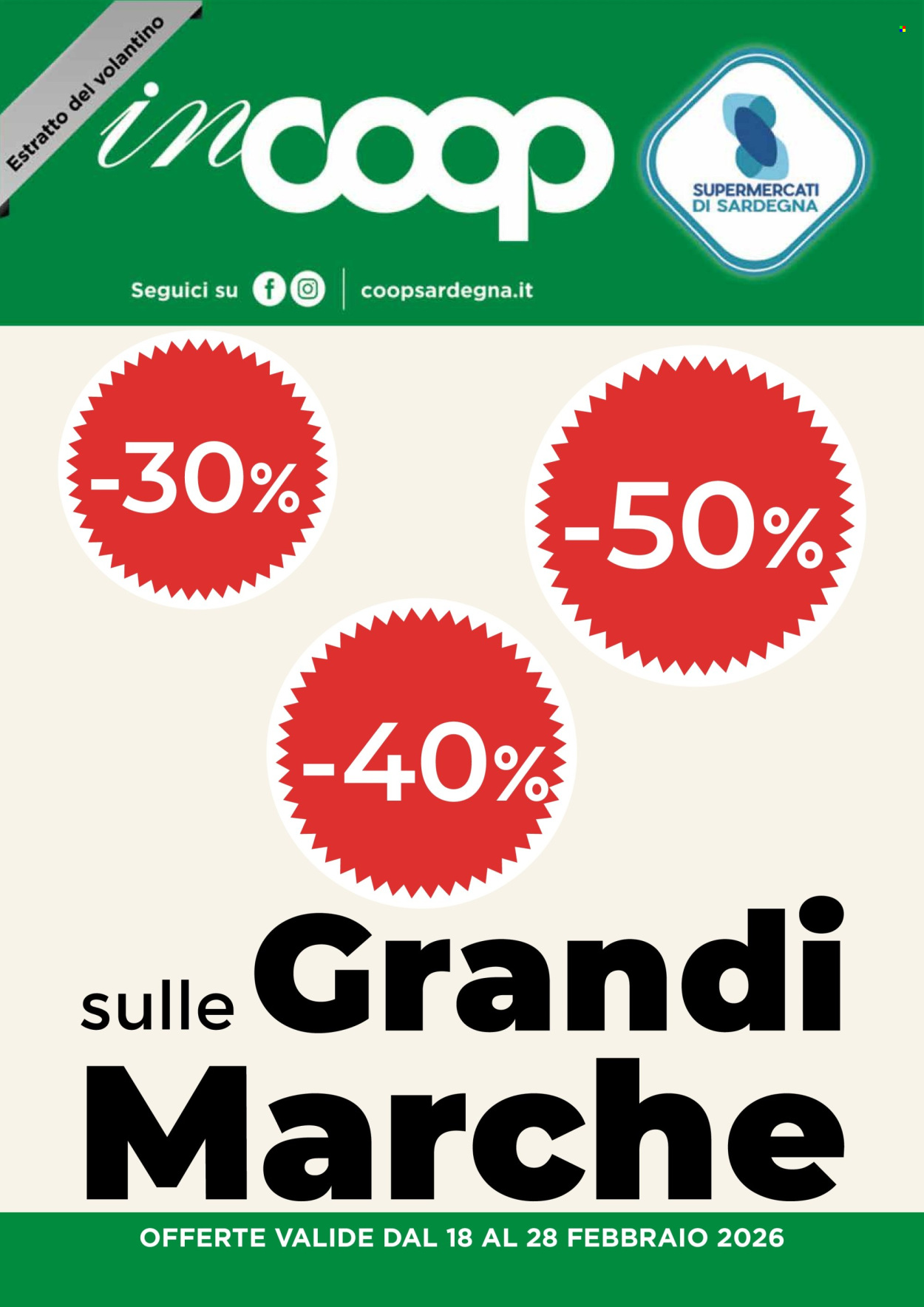 Volantino Coop - 18/2/2026 - 28/2/2026. Pagina 1