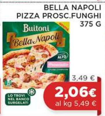 BELLA NAPOLI PIZZA PROSC.FUNGHI 375 G