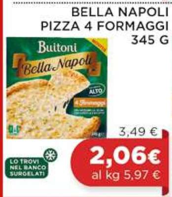 BELLA NAPOLI PIZZA 4 FORMAGGI 345 G