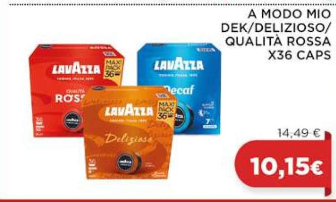 A MODO MIO DEK/DELIZIOSO/QUALITÀ ROSSA X36 CAPS