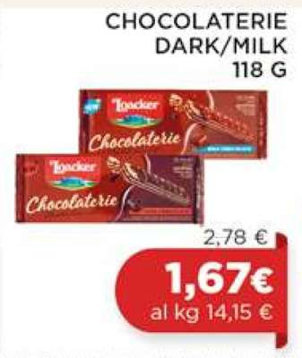 CHOCOLATERIE DARK/MILK 118 G
