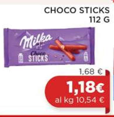 CHOCO STICKS 112 G