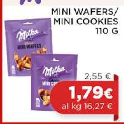 MILKA MINI WAFERS/MINI COOKIES