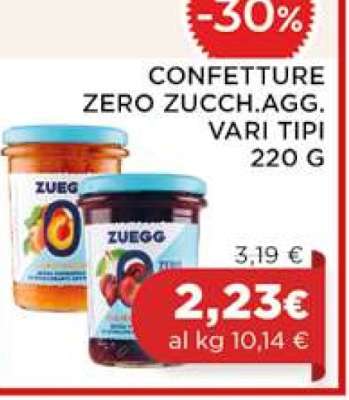 CONFETTURE ZERO ZUCCH.AGG. VARI TIPI